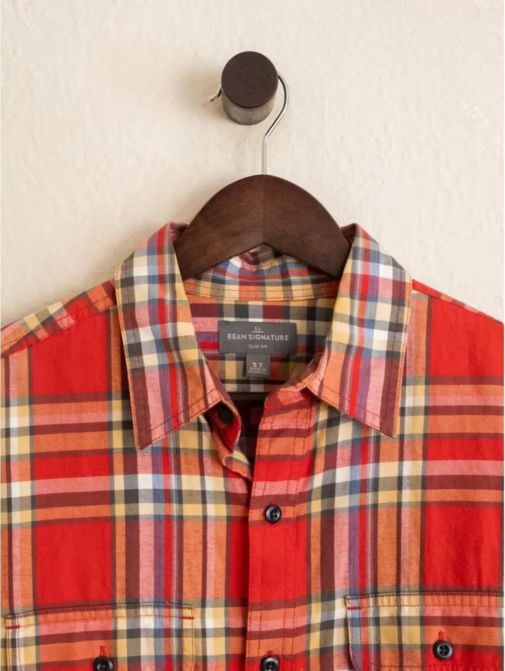J.Crew Flex Washed Multicolor Plaid Button Down Shirt Men’s Small Slim